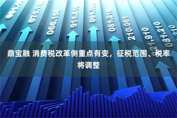 鼎宝融 消费税改革侧重点有变，征税范围、税率将调整