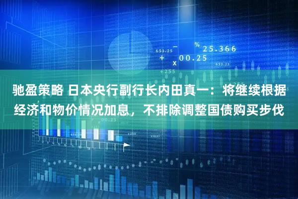 驰盈策略 日本央行副行长内田真一：将继续根据经济和物价情况加息，不排除调整国债购买步伐